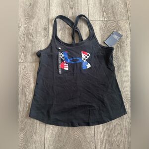 Under Armour Black Tank Top with Logo